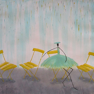 Yellow chairs - the view